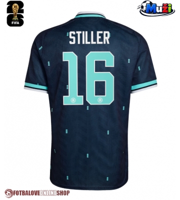 Německo Angelo Stiller #16 Venkovní Dres MS 2026 Krátkým Rukávem